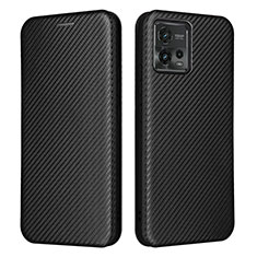 Coque Portefeuille Livre Cuir Etui Clapet L02Z pour Motorola Moto G72 Noir