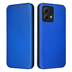 Coque Portefeuille Livre Cuir Etui Clapet L02Z pour Motorola Moto G84 5G Bleu