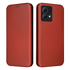 Coque Portefeuille Livre Cuir Etui Clapet L02Z pour Motorola Moto G84 5G Marron