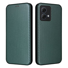 Coque Portefeuille Livre Cuir Etui Clapet L02Z pour Motorola Moto G84 5G Vert