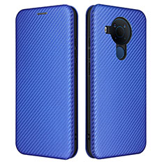 Coque Portefeuille Livre Cuir Etui Clapet L02Z pour Nokia 5.4 Bleu