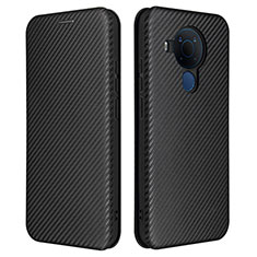 Coque Portefeuille Livre Cuir Etui Clapet L02Z pour Nokia 5.4 Noir