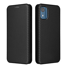 Coque Portefeuille Livre Cuir Etui Clapet L02Z pour Nokia C02 Noir