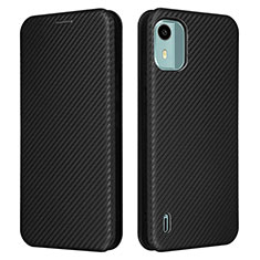 Coque Portefeuille Livre Cuir Etui Clapet L02Z pour Nokia C12 Noir