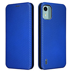 Coque Portefeuille Livre Cuir Etui Clapet L02Z pour Nokia C12 Plus Bleu