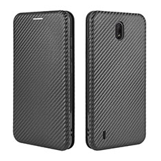 Coque Portefeuille Livre Cuir Etui Clapet L02Z pour Nokia C2 Noir