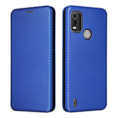 Coque Portefeuille Livre Cuir Etui Clapet L02Z pour Nokia C21 Plus Bleu