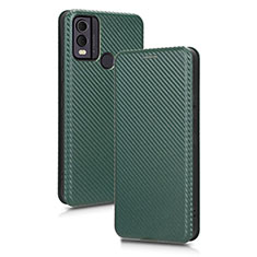 Coque Portefeuille Livre Cuir Etui Clapet L02Z pour Nokia C22 Vert