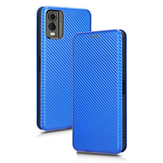 Coque Portefeuille Livre Cuir Etui Clapet L02Z pour Nokia C32 Bleu