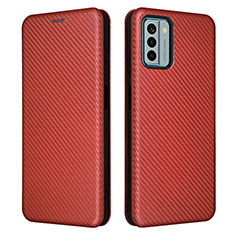 Coque Portefeuille Livre Cuir Etui Clapet L02Z pour Nokia G22 Marron