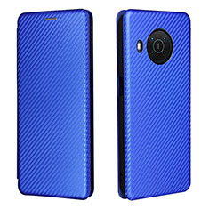 Coque Portefeuille Livre Cuir Etui Clapet L02Z pour Nokia X10 Bleu