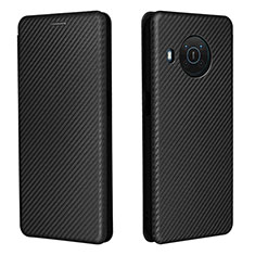 Coque Portefeuille Livre Cuir Etui Clapet L02Z pour Nokia X10 Noir