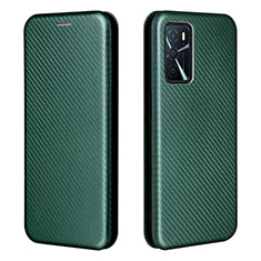 Coque Portefeuille Livre Cuir Etui Clapet L02Z pour Oppo A16 Vert