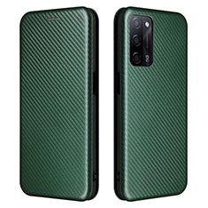 Coque Portefeuille Livre Cuir Etui Clapet L02Z pour Oppo A53s 5G Vert