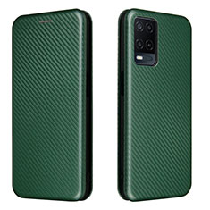 Coque Portefeuille Livre Cuir Etui Clapet L02Z pour Oppo A54 4G Vert