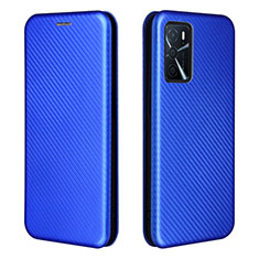 Coque Portefeuille Livre Cuir Etui Clapet L02Z pour Oppo A54s Bleu