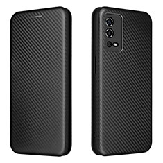 Coque Portefeuille Livre Cuir Etui Clapet L02Z pour Oppo A55 4G Noir