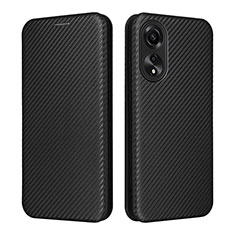 Coque Portefeuille Livre Cuir Etui Clapet L02Z pour Oppo A78 4G Noir