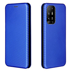 Coque Portefeuille Livre Cuir Etui Clapet L02Z pour Oppo A94 5G Bleu