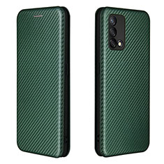 Coque Portefeuille Livre Cuir Etui Clapet L02Z pour Oppo A95 4G Vert