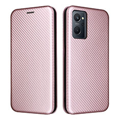 Coque Portefeuille Livre Cuir Etui Clapet L02Z pour Oppo A96 4G Or Rose