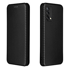 Coque Portefeuille Livre Cuir Etui Clapet L02Z pour Oppo F19 Noir