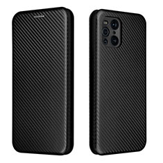 Coque Portefeuille Livre Cuir Etui Clapet L02Z pour Oppo Find X3 5G Noir