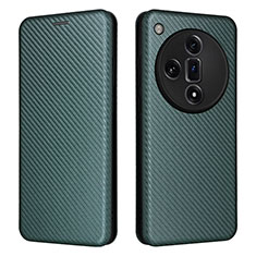 Coque Portefeuille Livre Cuir Etui Clapet L02Z pour Oppo Find X7 5G Vert