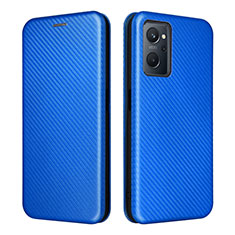 Coque Portefeuille Livre Cuir Etui Clapet L02Z pour Oppo K10 4G Bleu