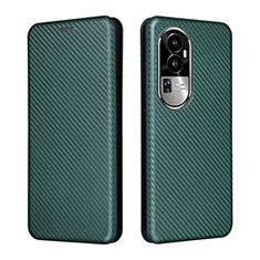 Coque Portefeuille Livre Cuir Etui Clapet L02Z pour Oppo Reno10 Pro+ Plus 5G Vert