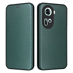 Coque Portefeuille Livre Cuir Etui Clapet L02Z pour Oppo Reno11 5G Vert