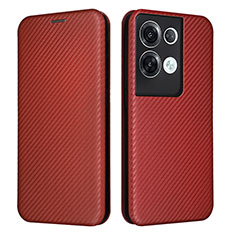 Coque Portefeuille Livre Cuir Etui Clapet L02Z pour Oppo Reno8 Pro+ Plus 5G Or Rose