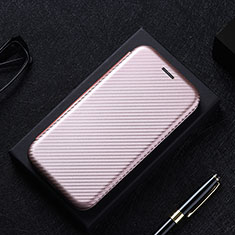 Coque Portefeuille Livre Cuir Etui Clapet L02Z pour Realme 8 5G Or Rose