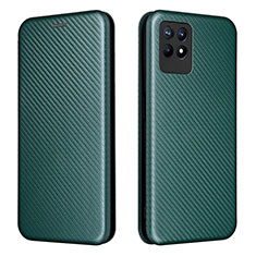 Coque Portefeuille Livre Cuir Etui Clapet L02Z pour Realme 8i Vert