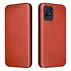 Coque Portefeuille Livre Cuir Etui Clapet L02Z pour Realme Narzo 50 4G Marron