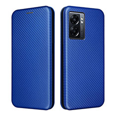 Coque Portefeuille Livre Cuir Etui Clapet L02Z pour Realme Q5i 5G Bleu