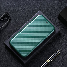 Coque Portefeuille Livre Cuir Etui Clapet L02Z pour Samsung Galaxy A03 Core Vert