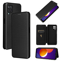 Coque Portefeuille Livre Cuir Etui Clapet L02Z pour Samsung Galaxy A12 Noir