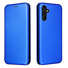 Coque Portefeuille Livre Cuir Etui Clapet L02Z pour Samsung Galaxy A13 5G Bleu