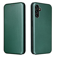 Coque Portefeuille Livre Cuir Etui Clapet L02Z pour Samsung Galaxy A13 5G Vert