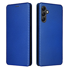 Coque Portefeuille Livre Cuir Etui Clapet L02Z pour Samsung Galaxy A14 4G Bleu