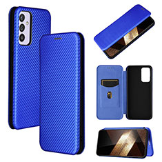 Coque Portefeuille Livre Cuir Etui Clapet L02Z pour Samsung Galaxy A15 5G Bleu