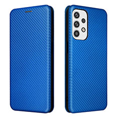 Coque Portefeuille Livre Cuir Etui Clapet L02Z pour Samsung Galaxy A23 4G Bleu