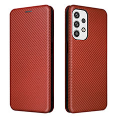 Coque Portefeuille Livre Cuir Etui Clapet L02Z pour Samsung Galaxy A23 5G Marron