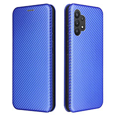 Coque Portefeuille Livre Cuir Etui Clapet L02Z pour Samsung Galaxy A32 4G Bleu