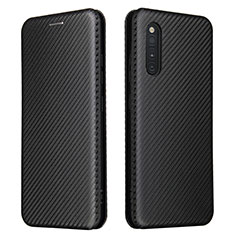 Coque Portefeuille Livre Cuir Etui Clapet L02Z pour Samsung Galaxy A41 SC-41A Noir