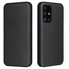 Coque Portefeuille Livre Cuir Etui Clapet L02Z pour Samsung Galaxy A52 4G Noir