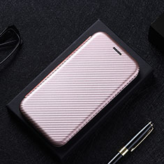 Coque Portefeuille Livre Cuir Etui Clapet L02Z pour Samsung Galaxy A7 (2018) A750 Or Rose