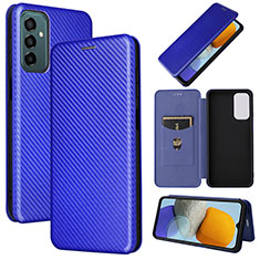 Coque Portefeuille Livre Cuir Etui Clapet L02Z pour Samsung Galaxy F23 5G Bleu