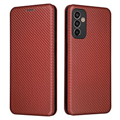 Coque Portefeuille Livre Cuir Etui Clapet L02Z pour Samsung Galaxy M13 4G Marron